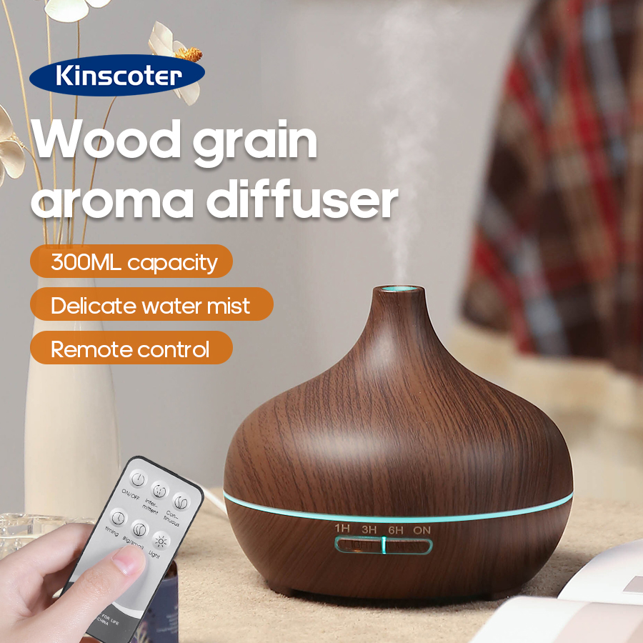 Waterless Essential Oil Diffuser - KINSCOTER Diffuser Aromaterapi Butiran Kayu 300Ml