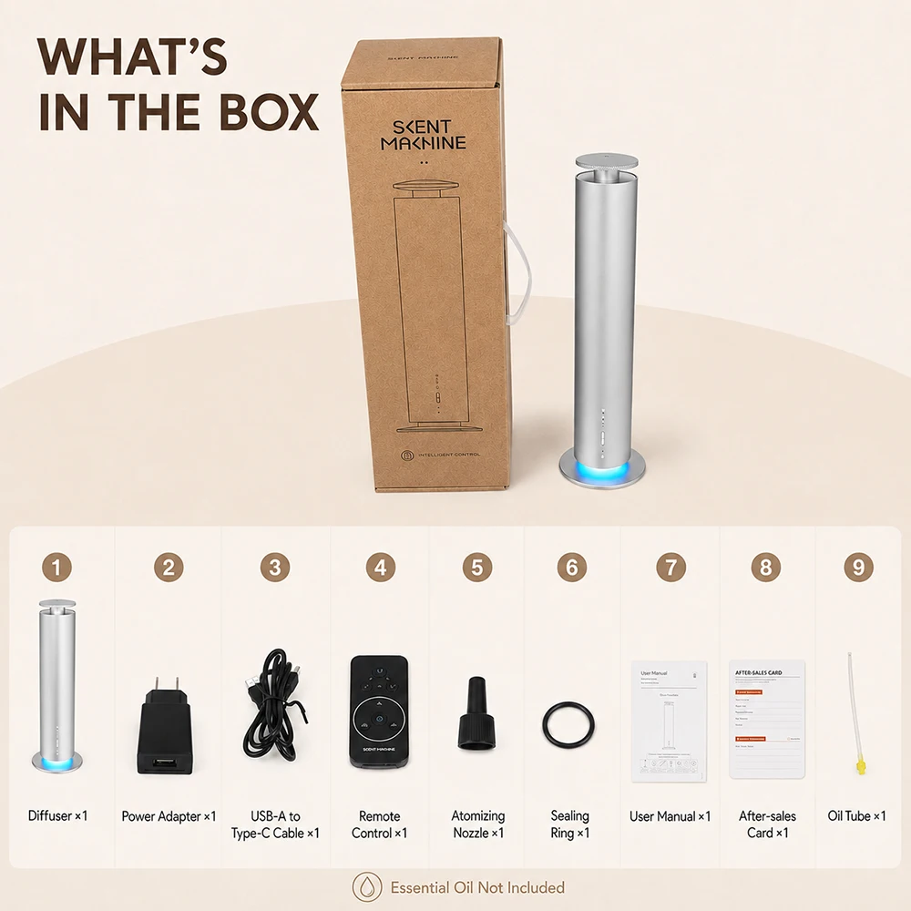 Aroma Diffuser For Large Room - Mesin Pengharum Ruangan Berbahan Logam, Pengharum