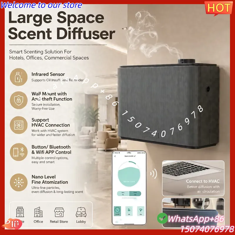 Smart Scent Machine Commercial - 2026New OV-10 Diffuser Aroma Komersial Anti-pencurian