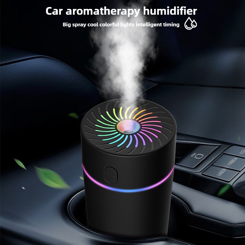 Car Aroma Diffuser Usb - 350ML Pelembap Udara Penyebar Mobil Pintar