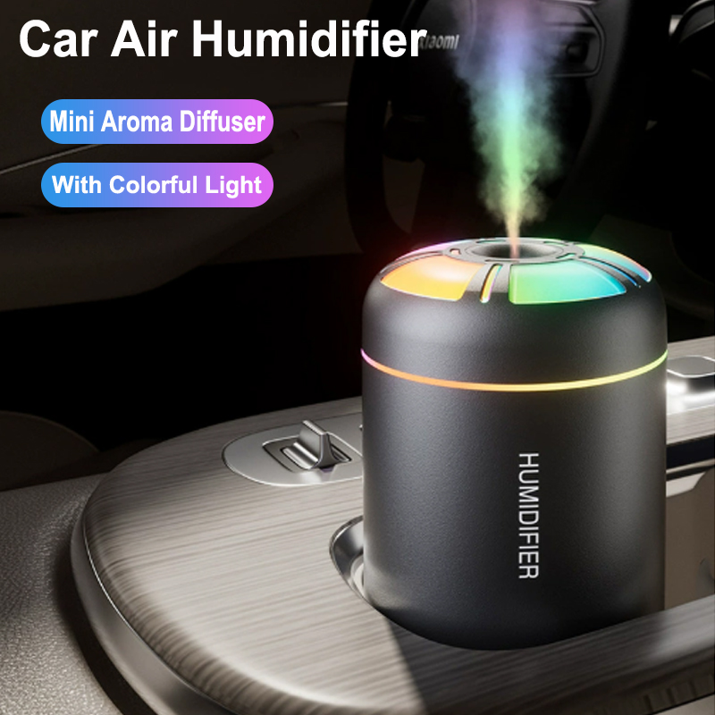 Essential Oil Diffuser Humidifier Combo - 180ML Penyebar Aroma Mini Mobil Pelembap