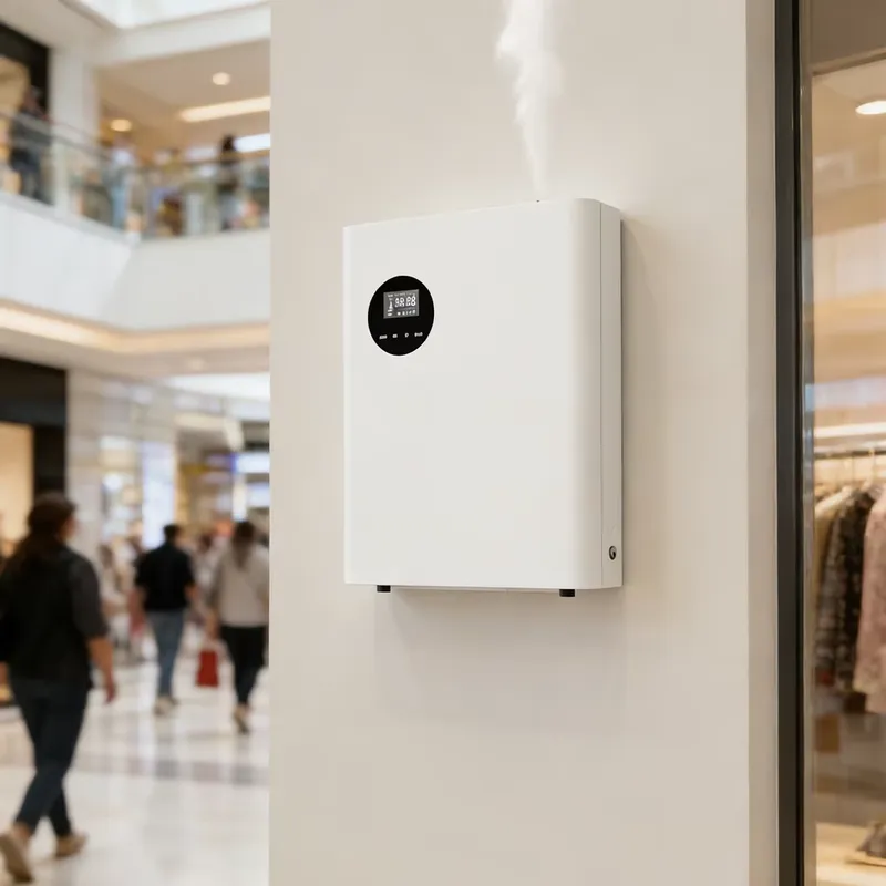 Smart Scent Machine Commercial - Diffuser Aromaterapi HVAC Pintar 1000ml, Penyegar