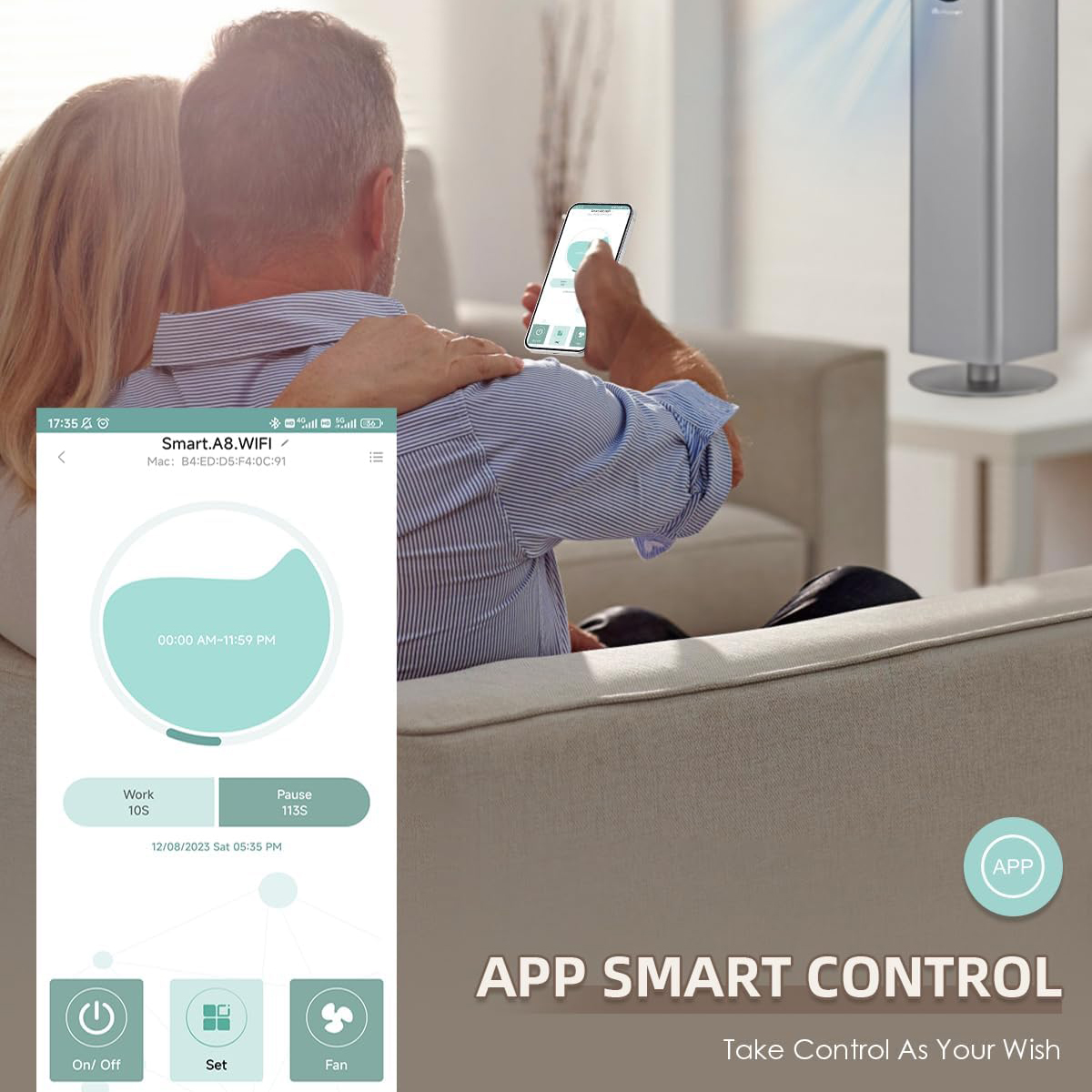 Mesin Diffuser Aroma Tanpa Air - Smart Aroma Diffuser Wifi App ulasan dan harga