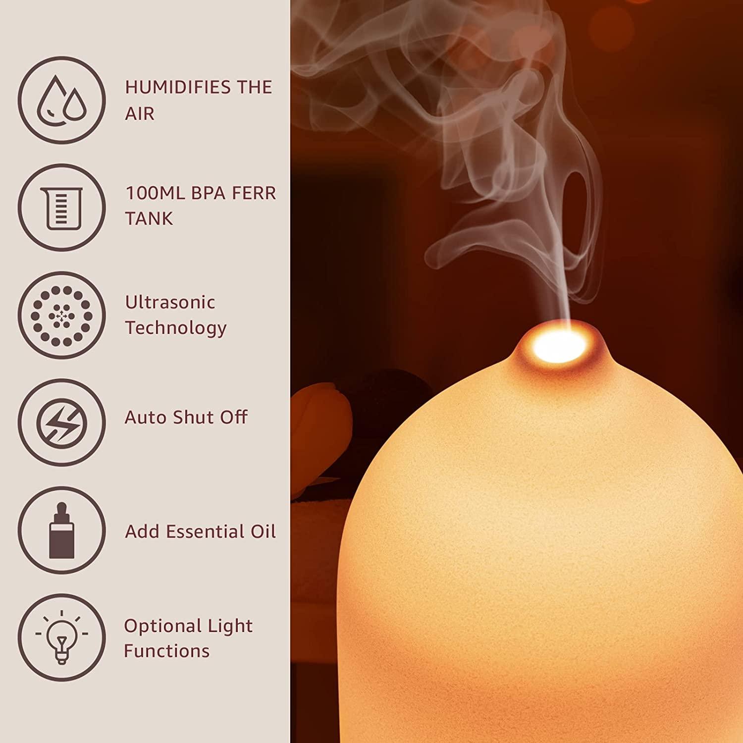 Diffuser Minyak Esensial Keram - Waterless Essential Oil Diffuser ulasan dan harga