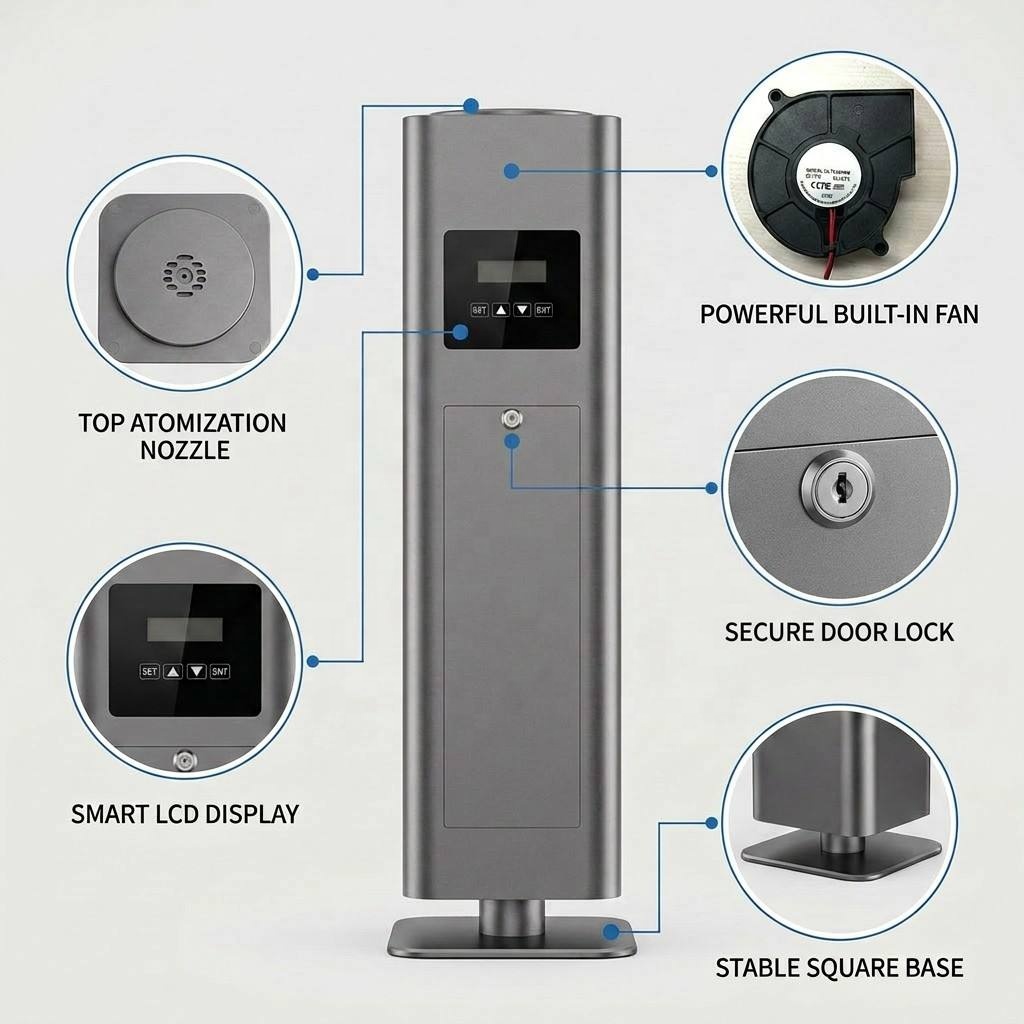 Penyebar Aroma WiFi dengan Kon - Smart Scent Machine Commercial ulasan dan harga