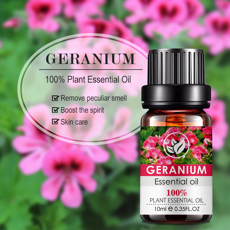 Minyak Esensial Geranium, 100% - Essential Oil Diffuser Humidifier Combo ulasan dan harga
