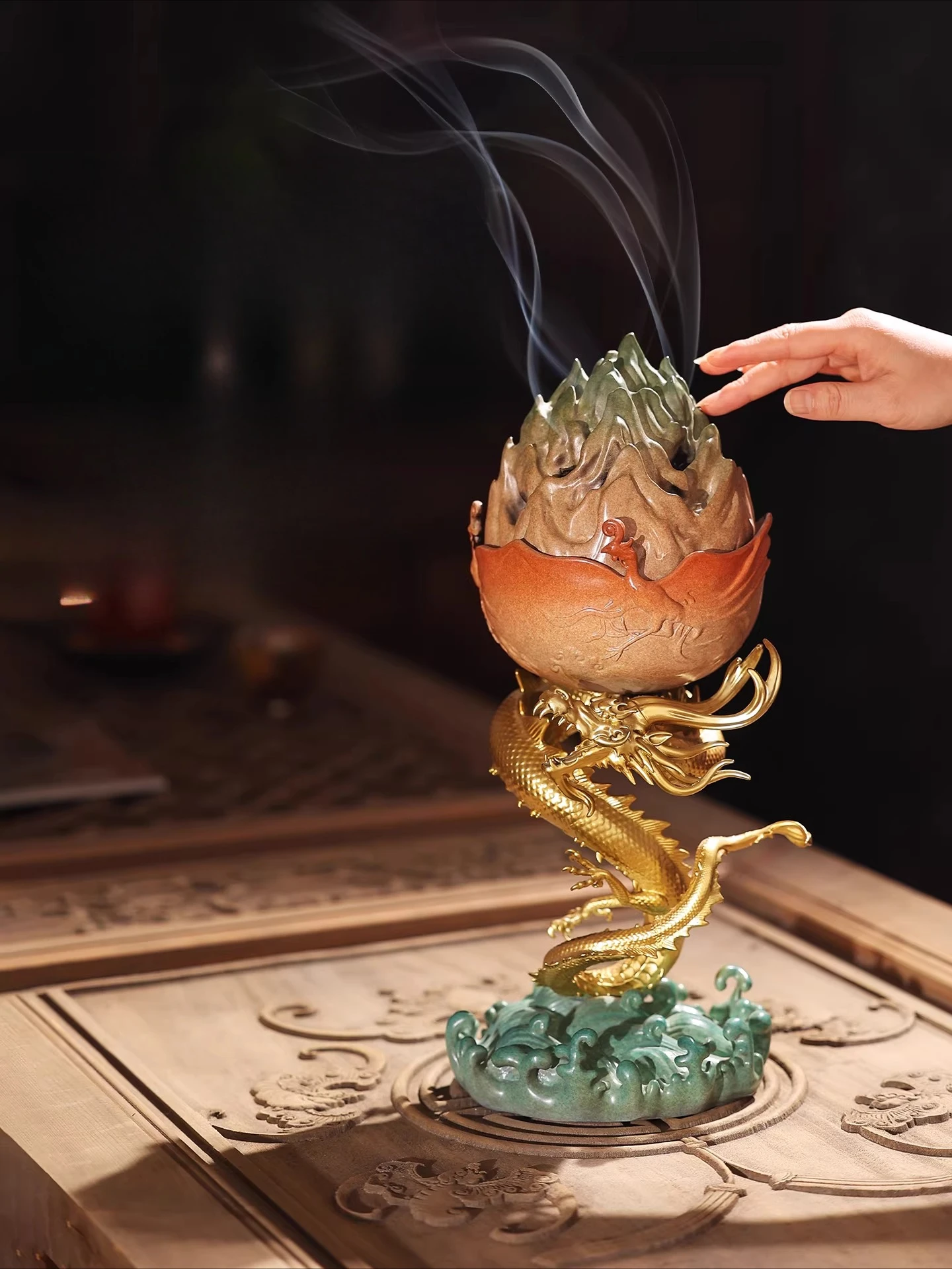 Pembakar dupa berbentuk naga B - Aroma Diffuser For Large Room ulasan dan harga