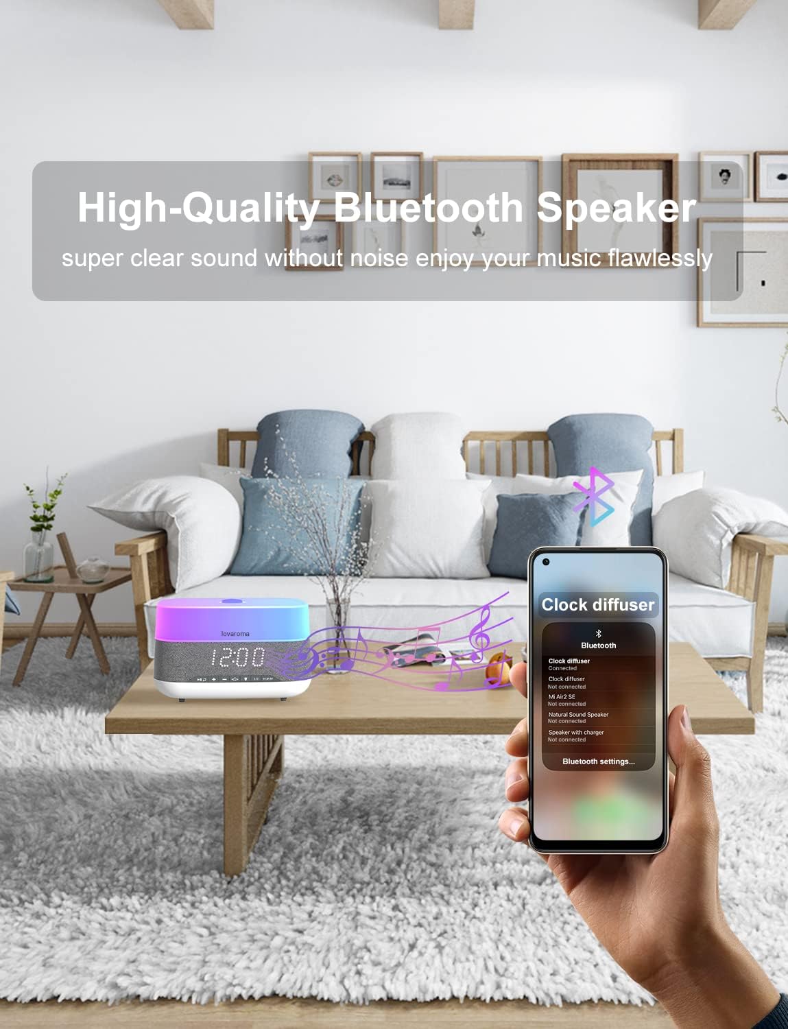 Diffuser Minyak Esensial Serba - Aroma Diffuser Bluetooth Led ulasan dan harga