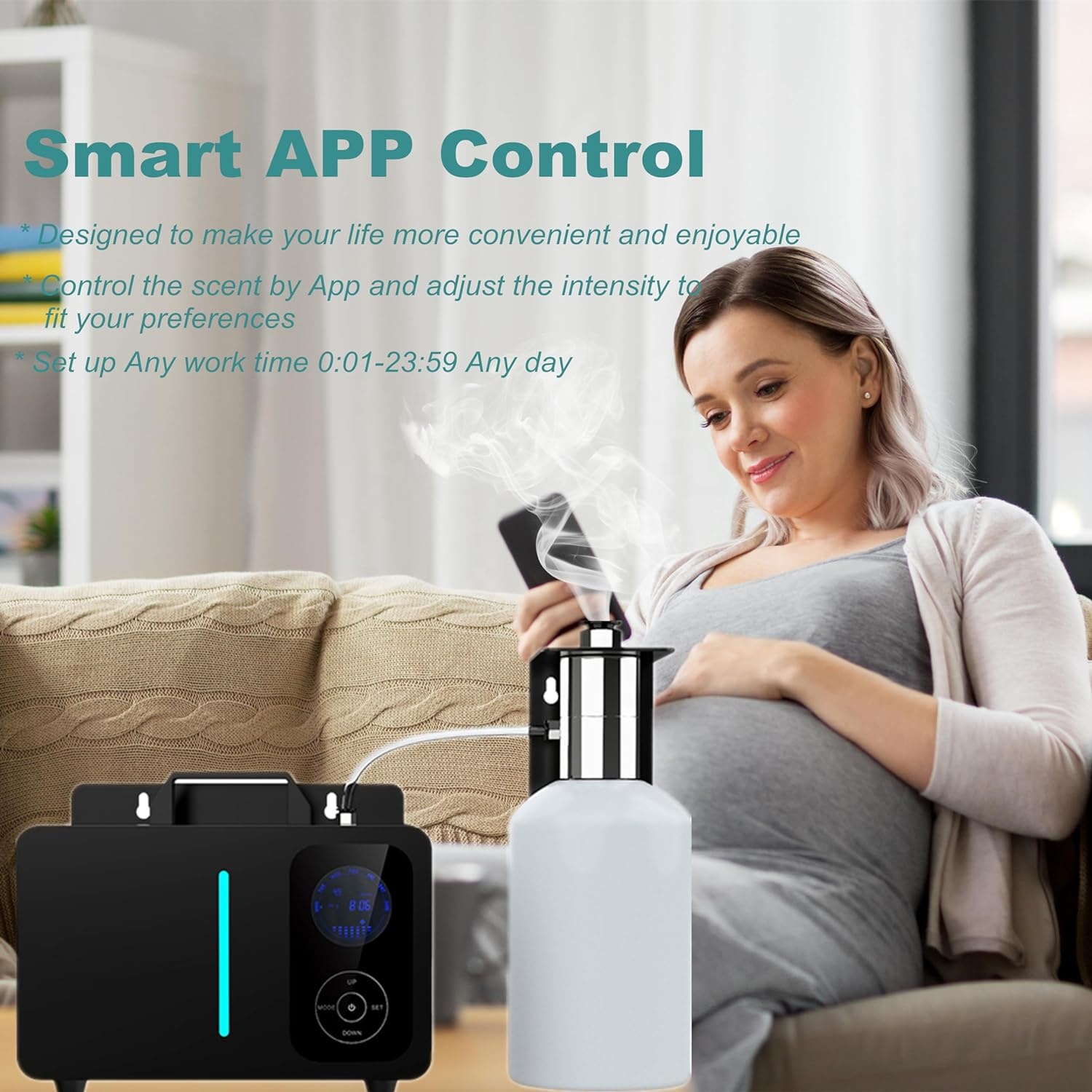 Difuser Aroma Terapi HVAC Pint - Smart Aroma Diffuser Wifi App ulasan dan harga